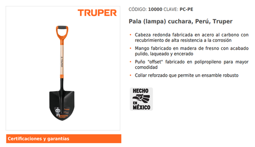 LAMPA PALA "TRUPER"